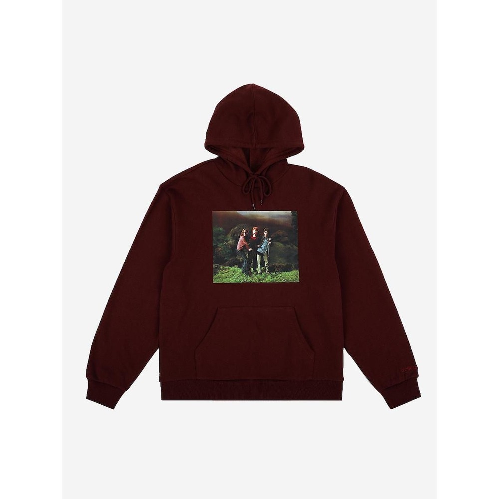 Harry Potter Prisoner Of Azkaban Long Sleeve Maroon Adult Hooded Sweatshirt XL